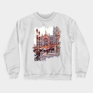 Palace of Westminster. London, UK Crewneck Sweatshirt